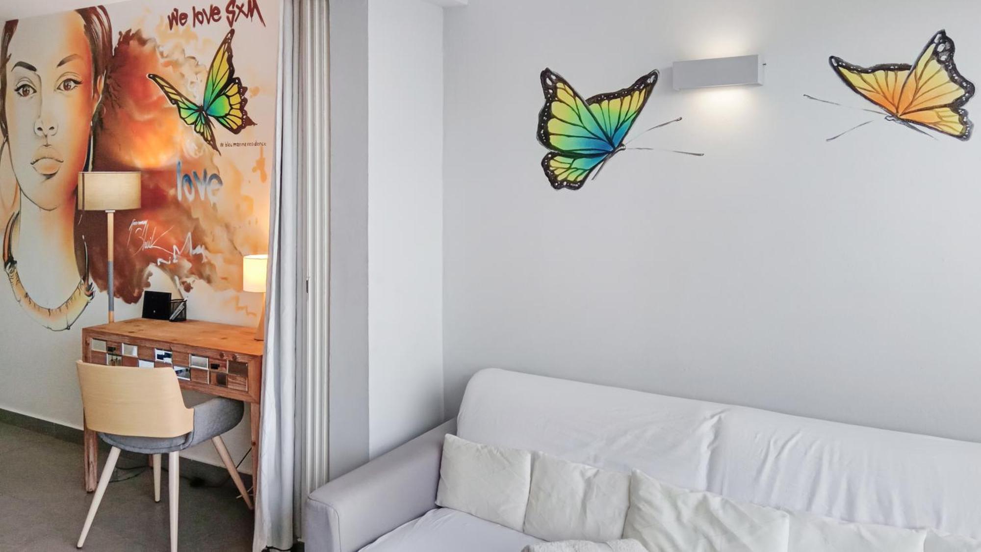 Official Page "Residence Bleu Marine" - Sea View Apartments & Studios - Saint-Martin French Side Grand Case Habitación foto